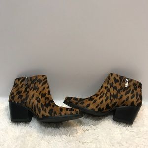 walden genuine calf hair bootie